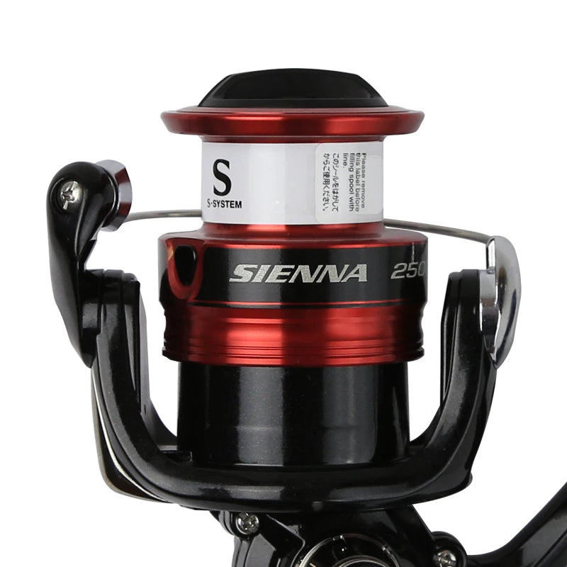 Shimano Sienna Original Spinning Fishing Reel Seawater Freshwater 500-4000 Ar-C Spool 3D Gear  Fishing Tackle Fish Reel Pesca