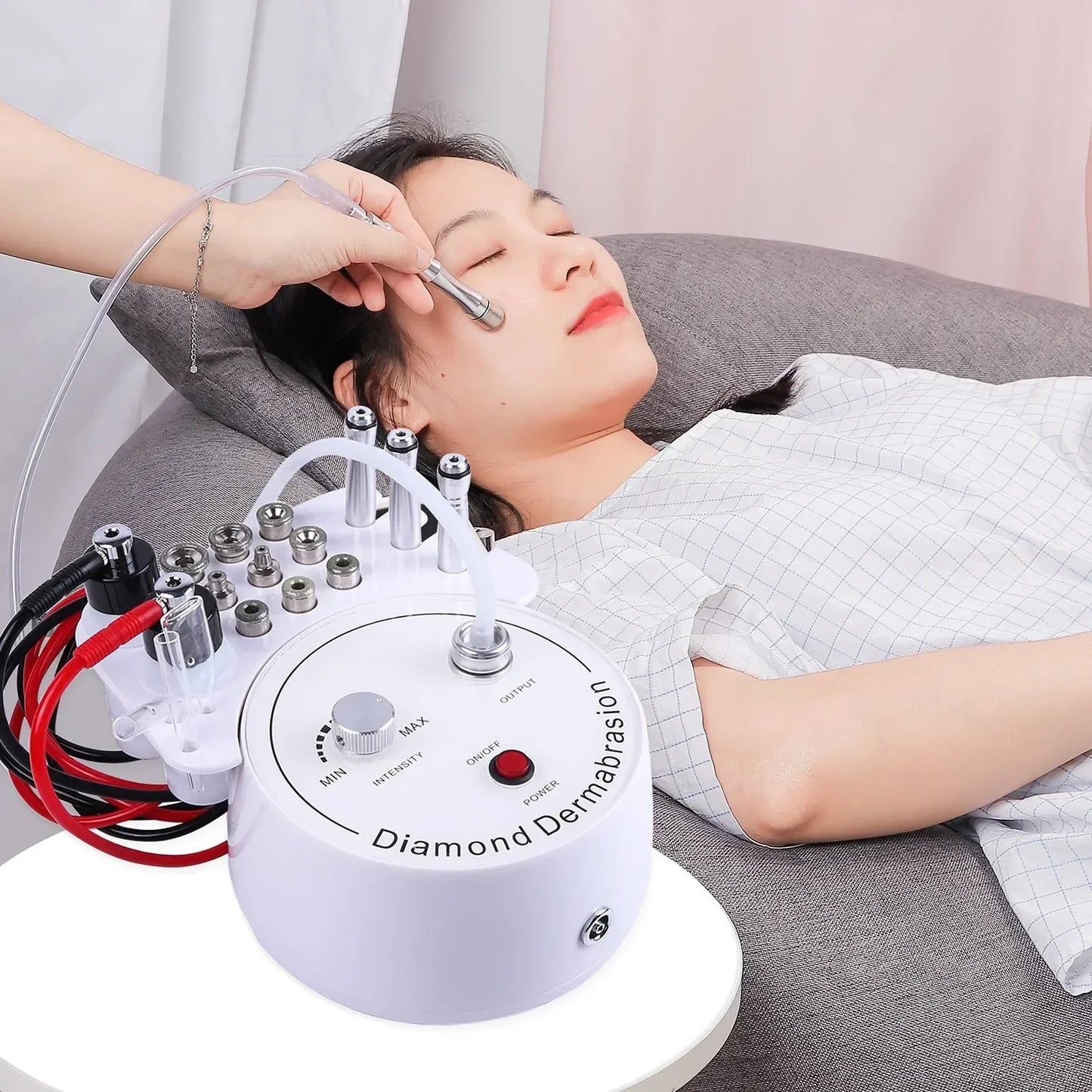 Foreverlily Diamond Microdermabrasion Dermabrasion Machine Water Spray Exfoliation Beauty Machine Wrinkle Face Peeling Machine